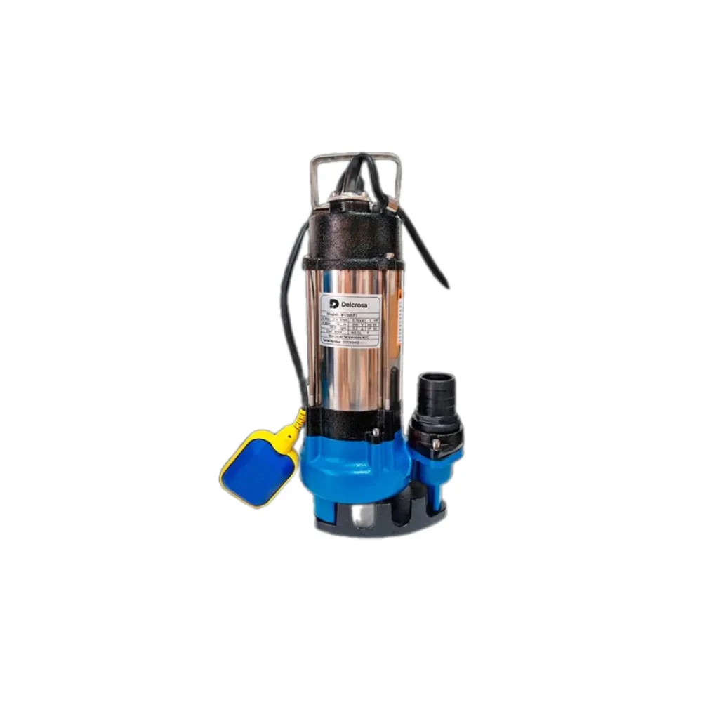 Electrobomba Sumergible para Aguas Residuales Monofásico 220V 60HZ Marca Delcrosa